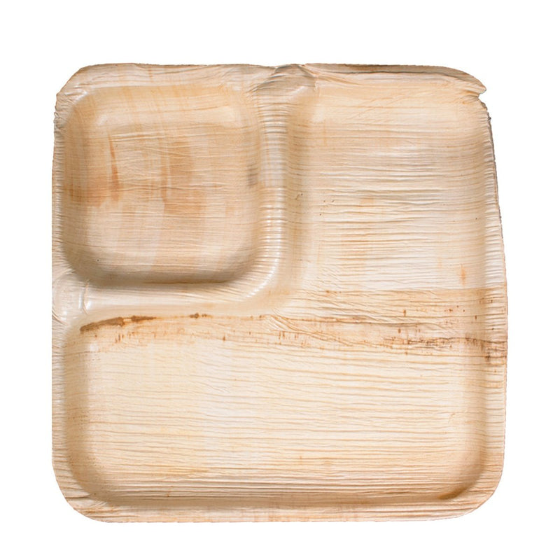 Square 2 Compartment Plate