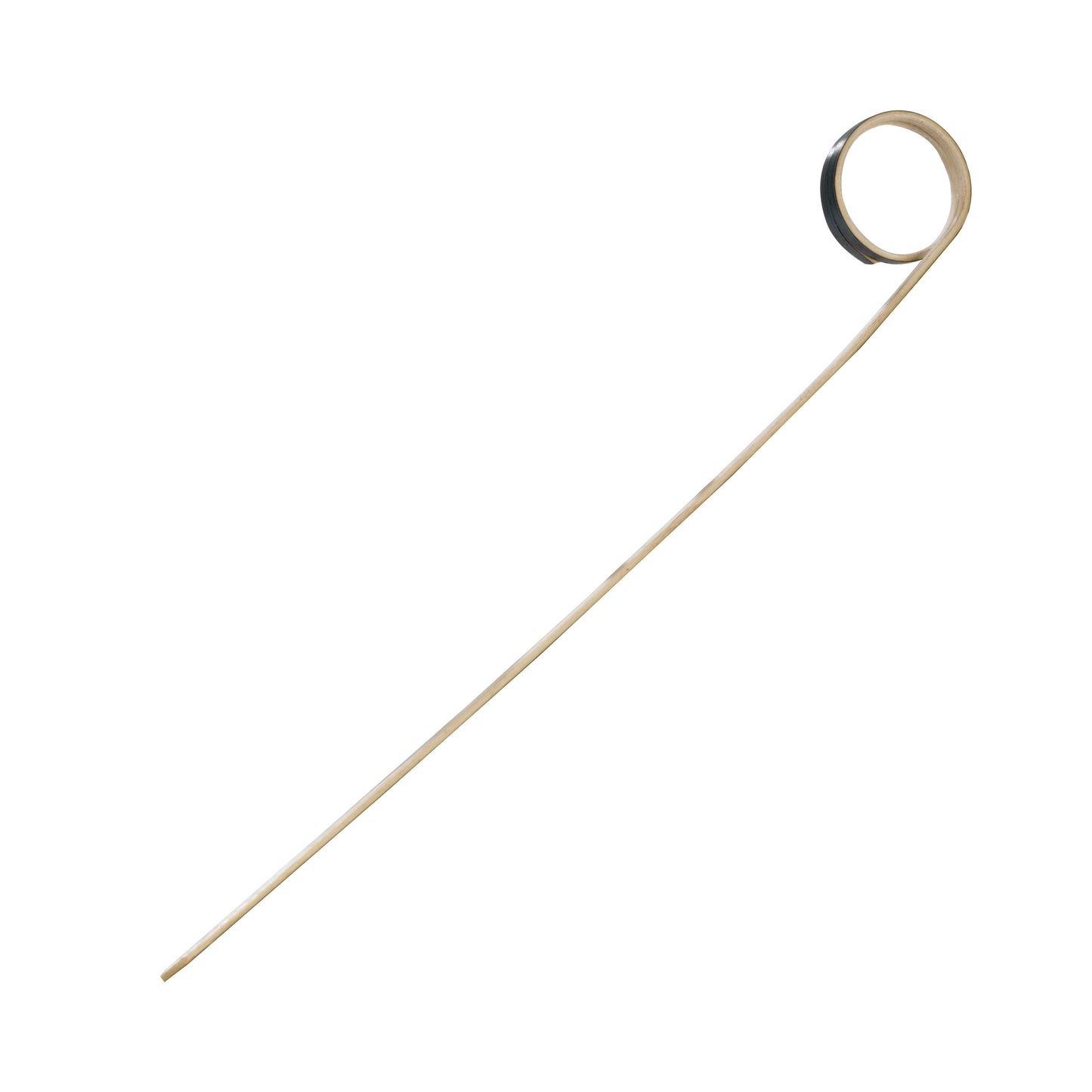 Rond Black Bamboo Skewer with Side Twist