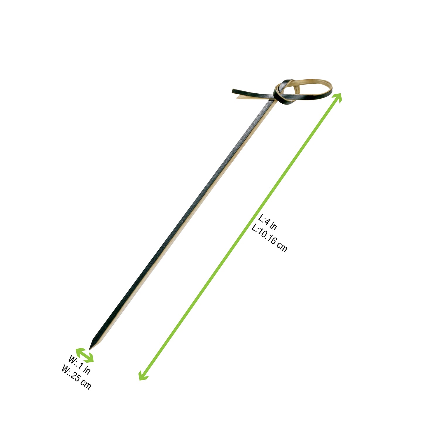 Black Looped Bamboo Skewer