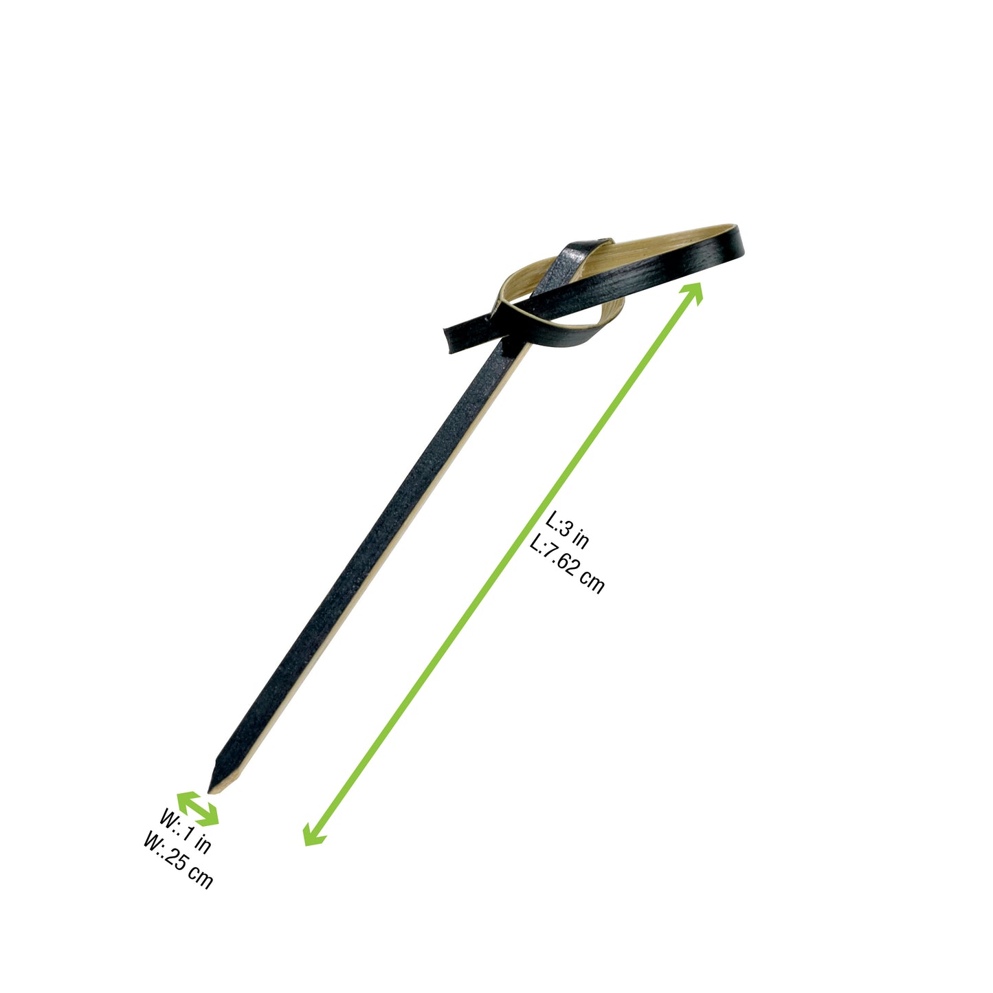 Black Looped Bamboo Skewer