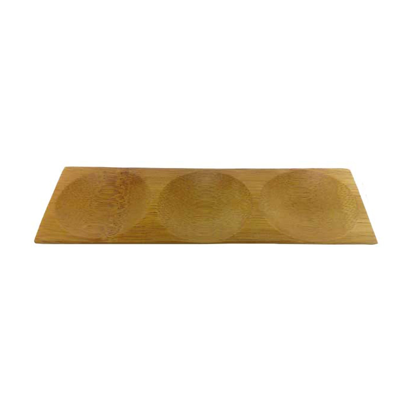 Bamboo Three Compartment Dish