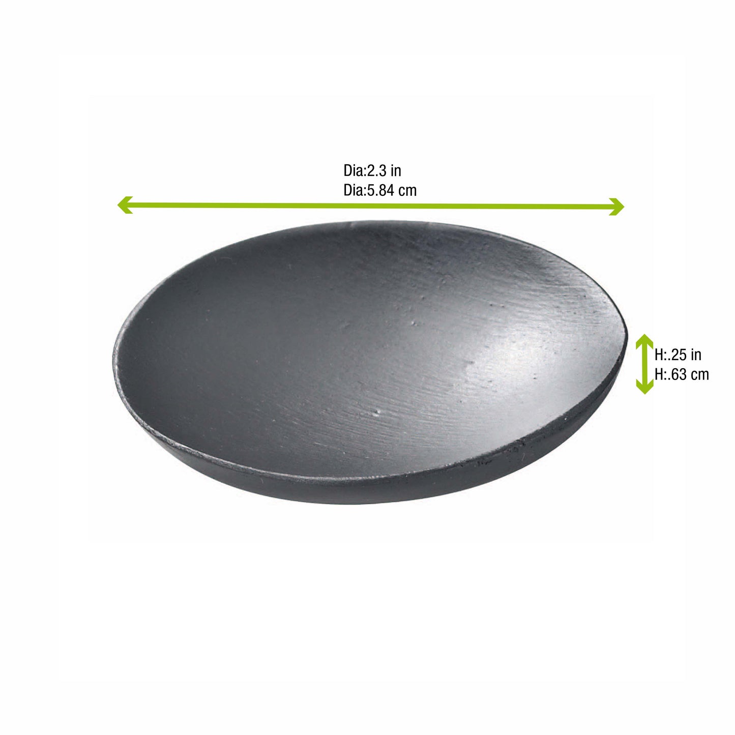 Round Black Bamboo Mini Dish