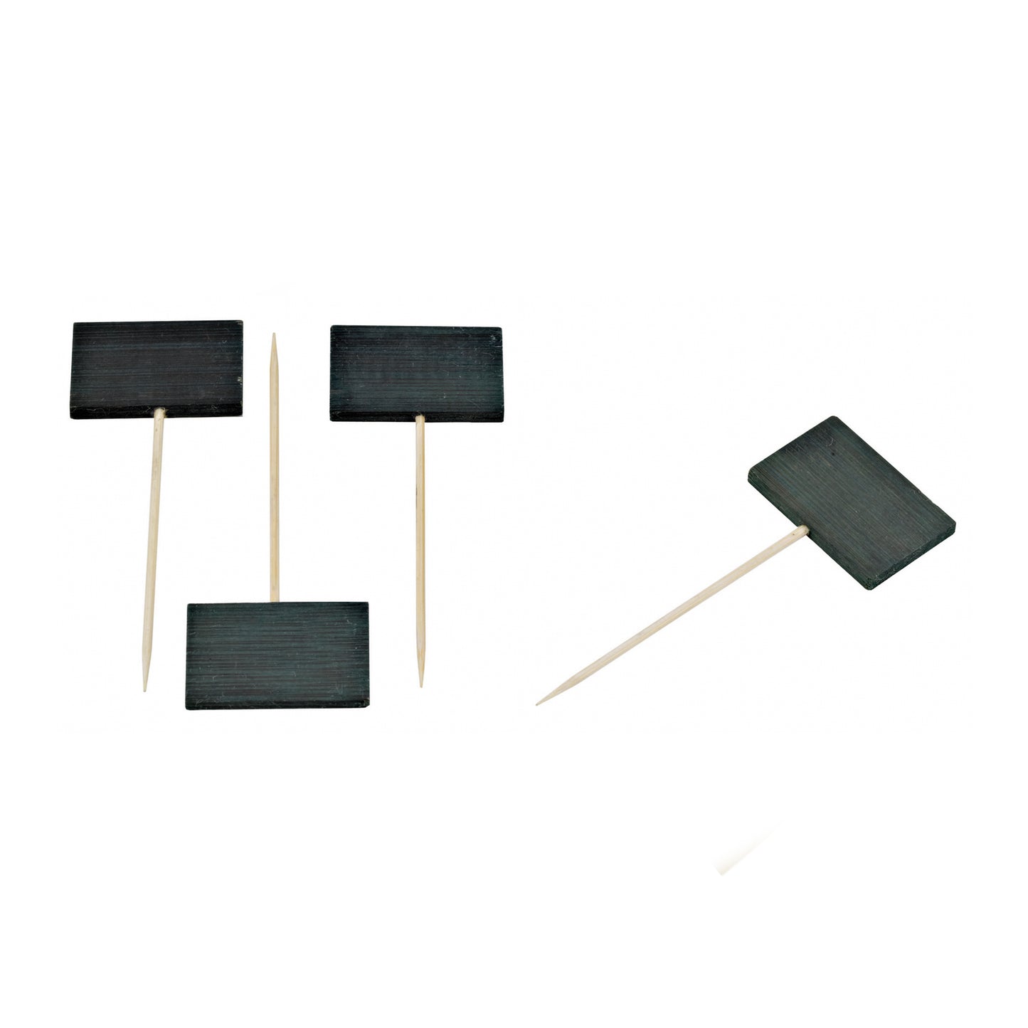 Bamboo Pick with Black Slate End