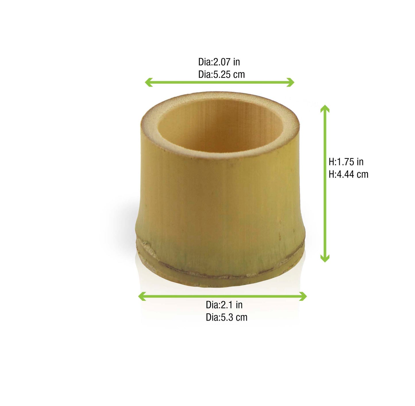Straight Cut Bamboo Cup