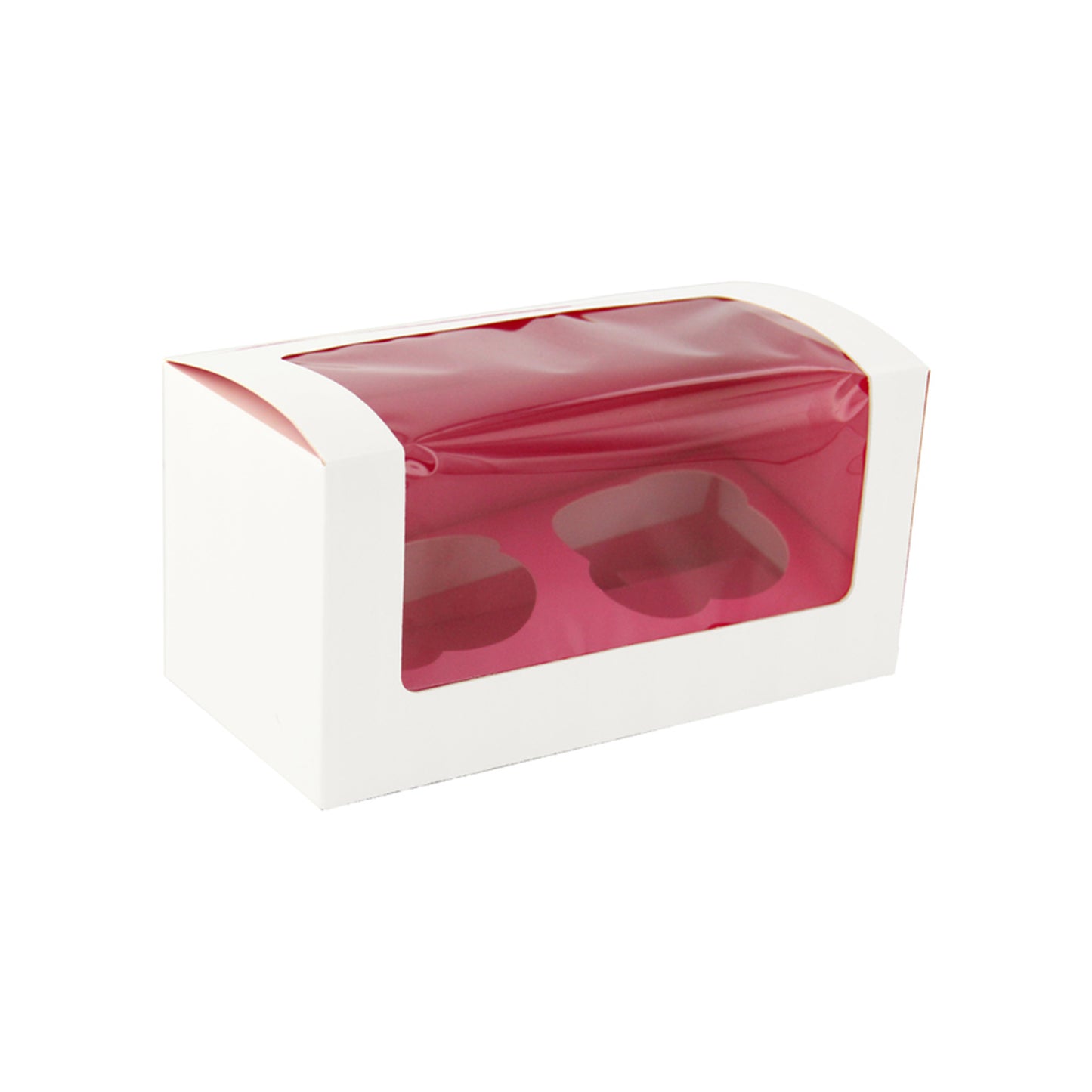 Pink Cupcake Box with Window (2 Pieces)