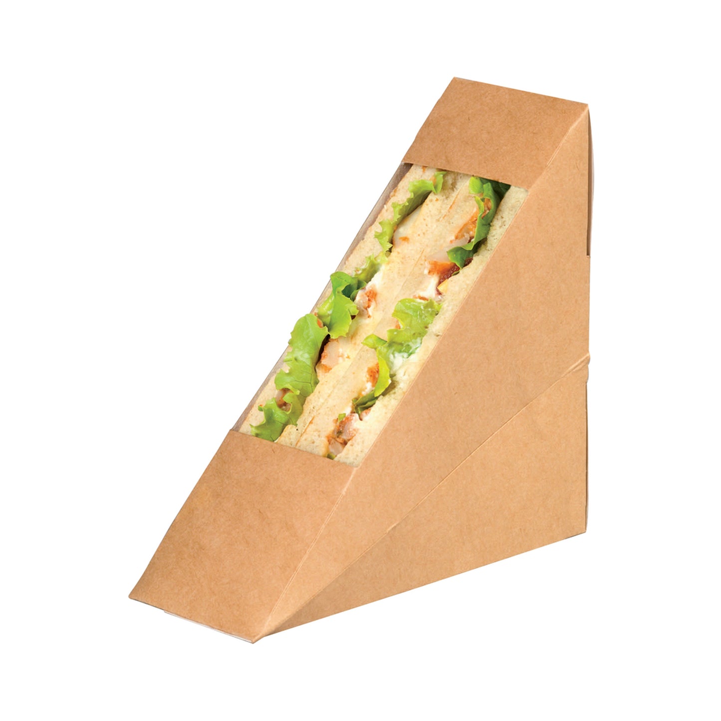 Kraft Double Sandwich Box with PET Window