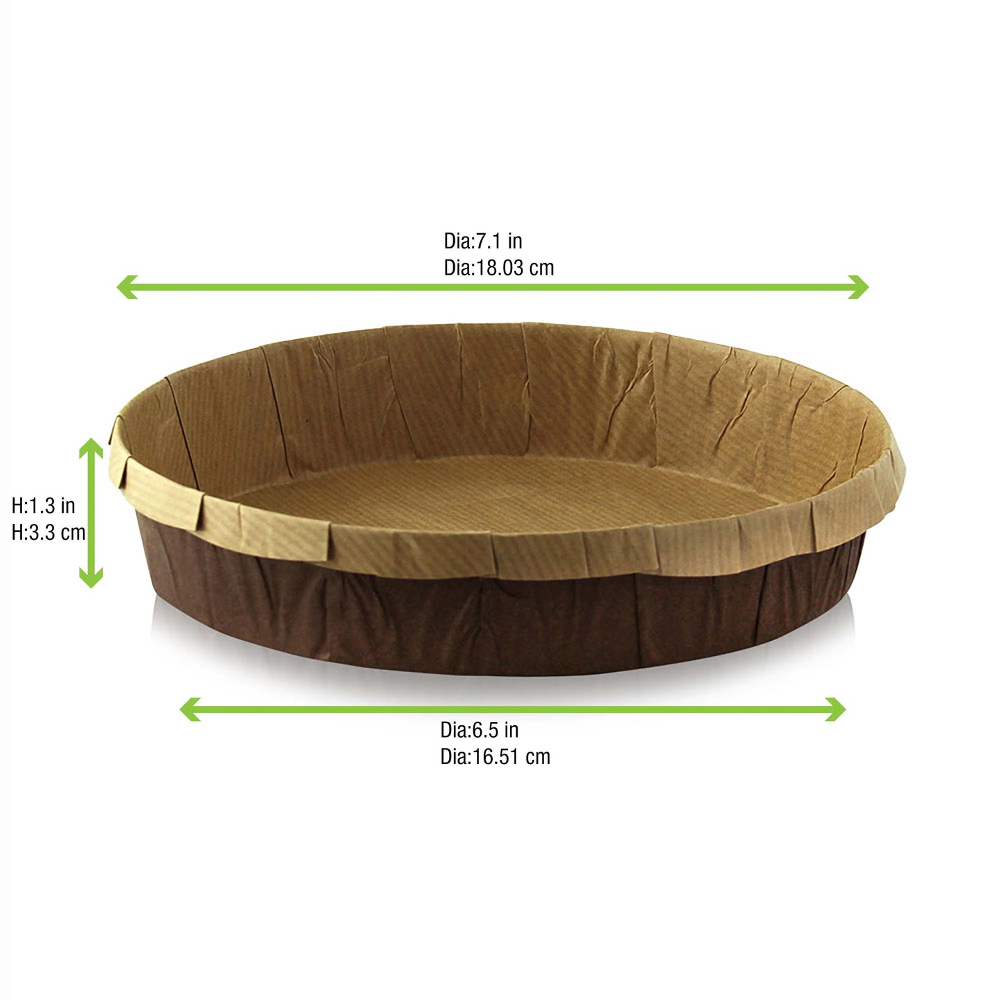 Free Standing Round Kraft Paper Baking Mold