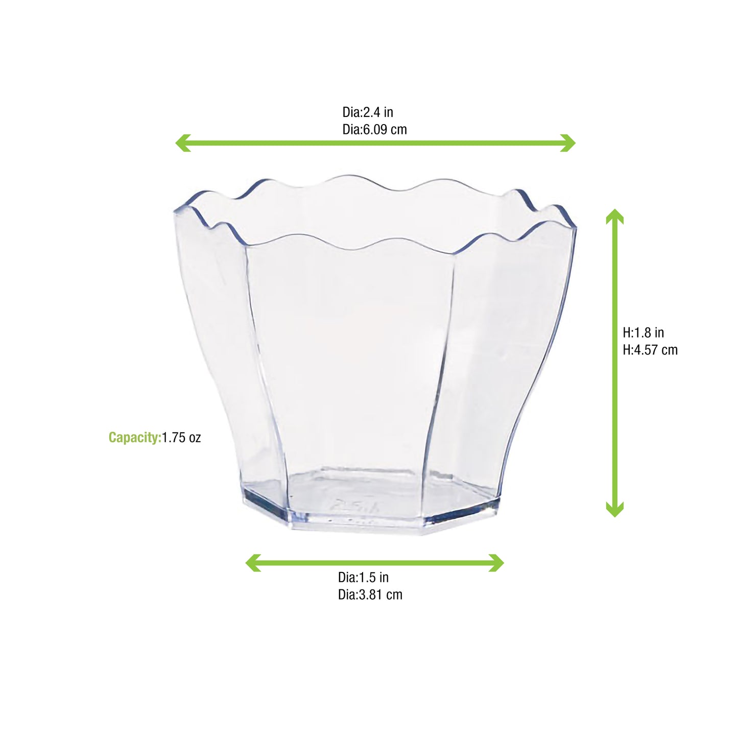 Flower Shaped Transparent Cup