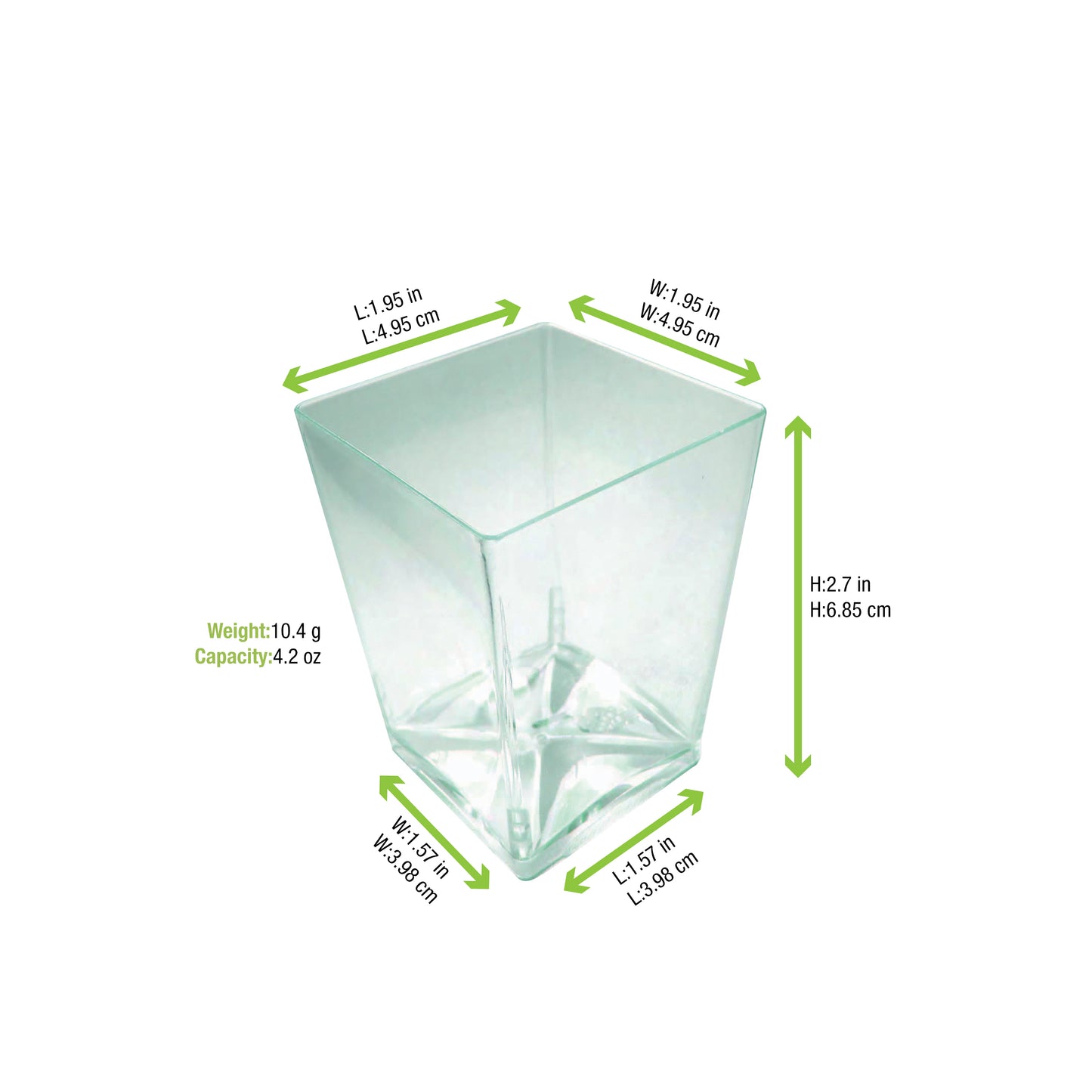 Transparent Green Cup