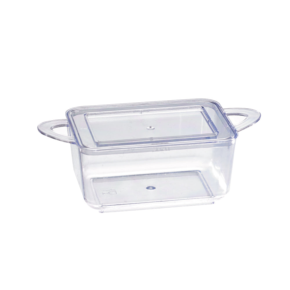 Transparent Casserole Dish with Rigid Lid