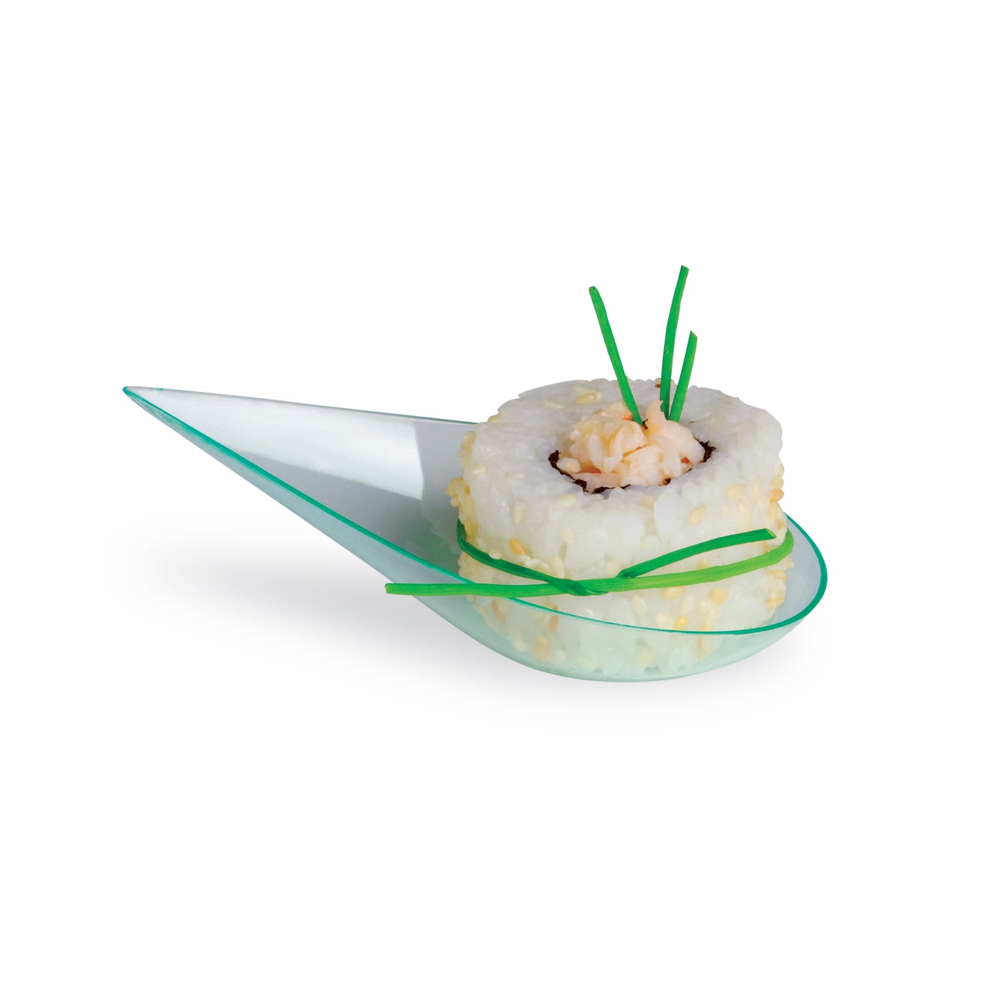 Clear Green Drop Dish