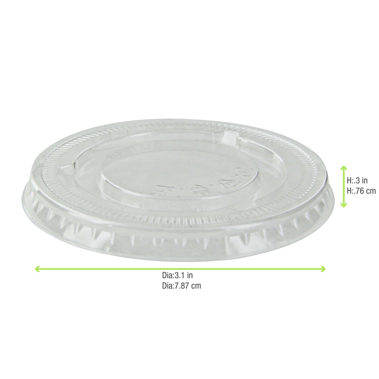 Clear PET Flat Lid for 210POC81N & 210POB80 & 210POC121N & 210POB121