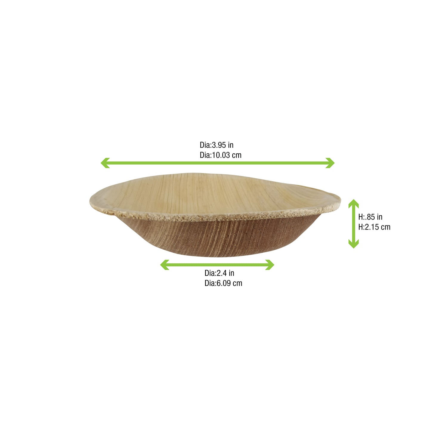 Palm Leaf Round Bowl 100/Case