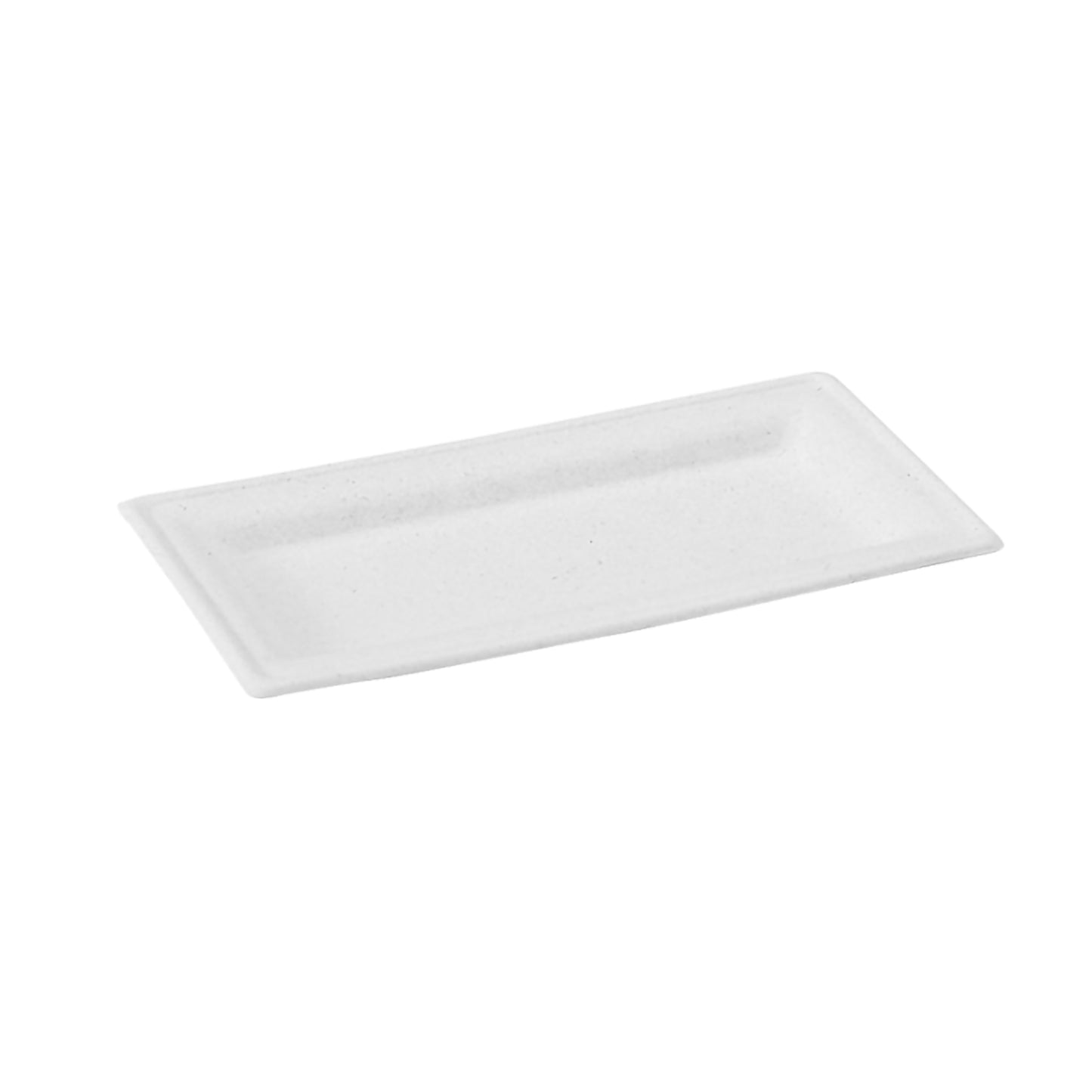 Rectangular White Sugarcane Plate
