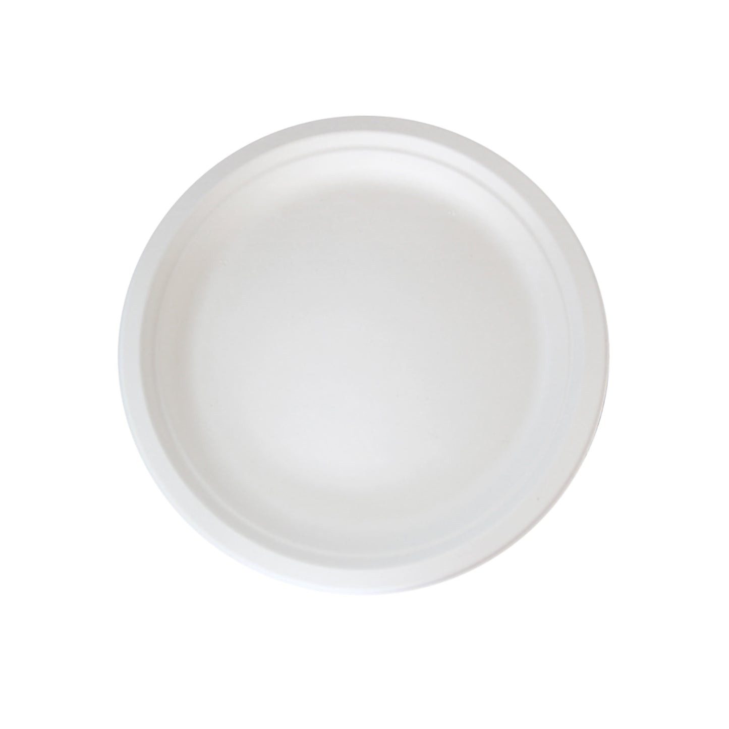 Sugarcane White Round Plate