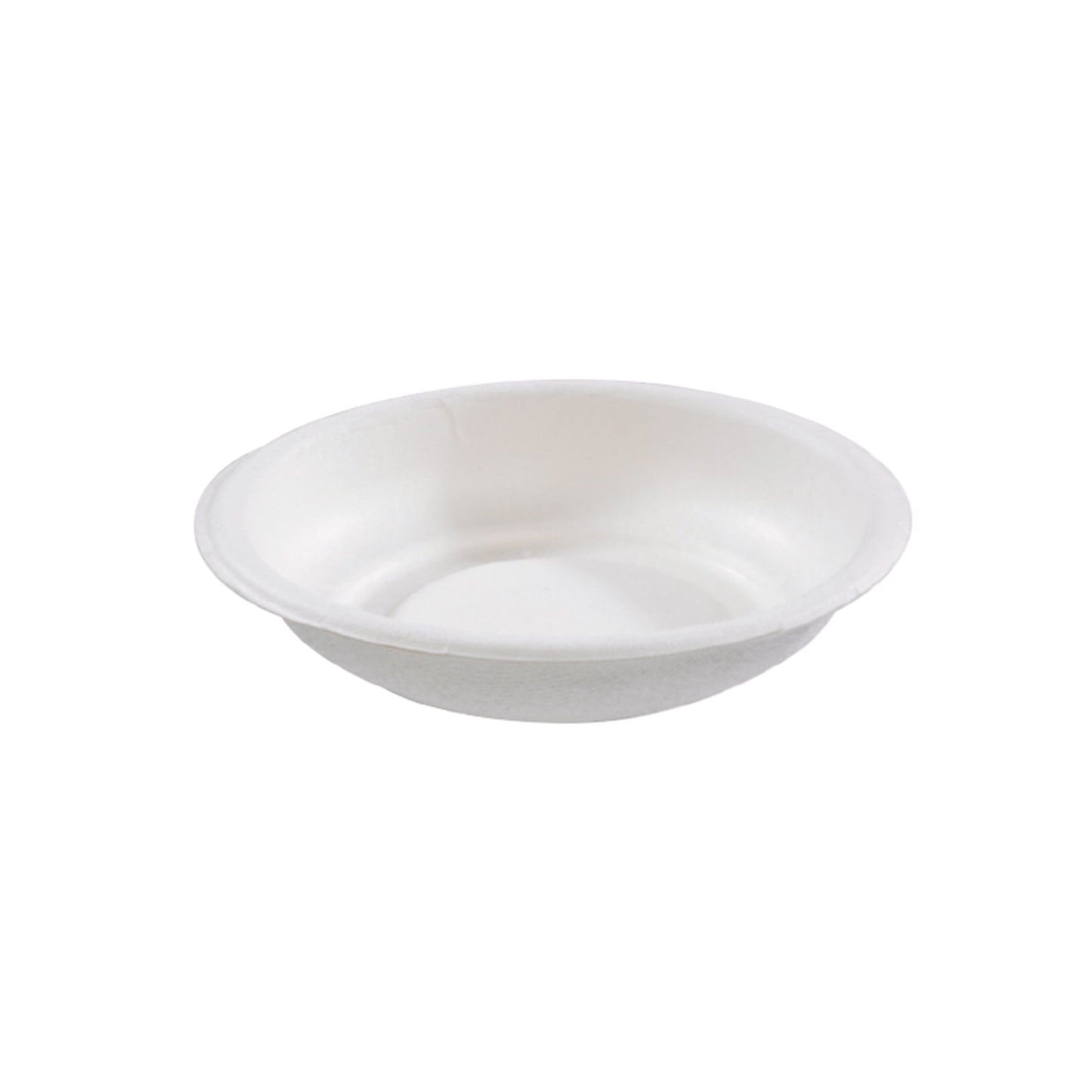 Round White Sugarcane Plate