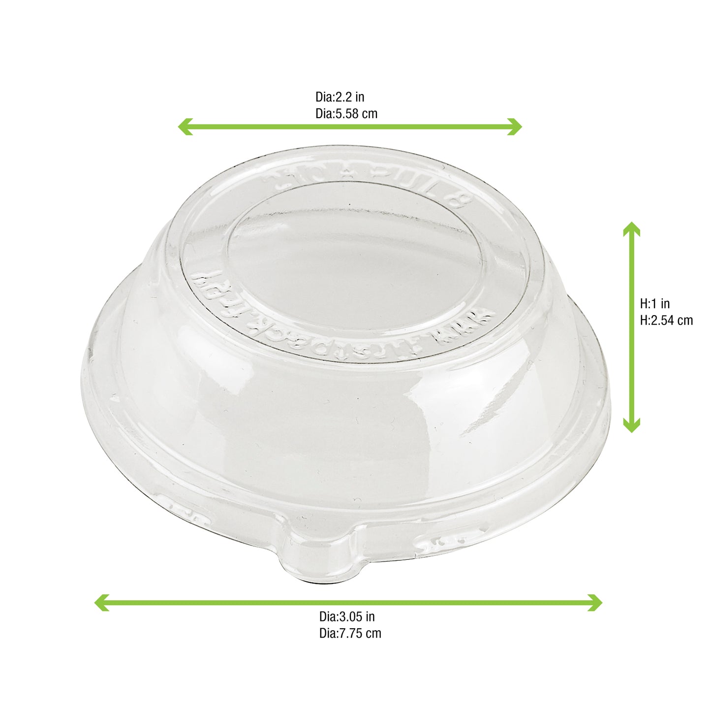 Clear PET Dome Lid for 210APU75 & 210GPU140