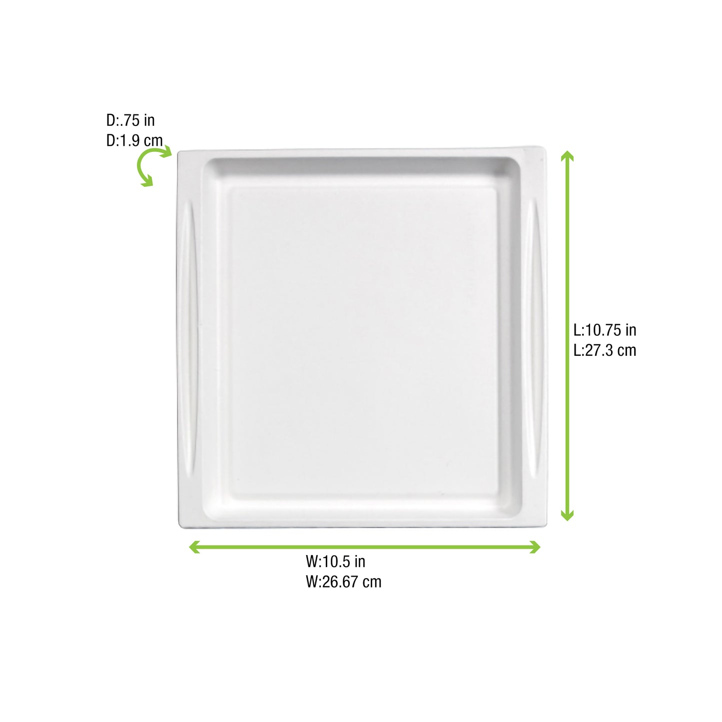White Sugarcane Tray Atlas
