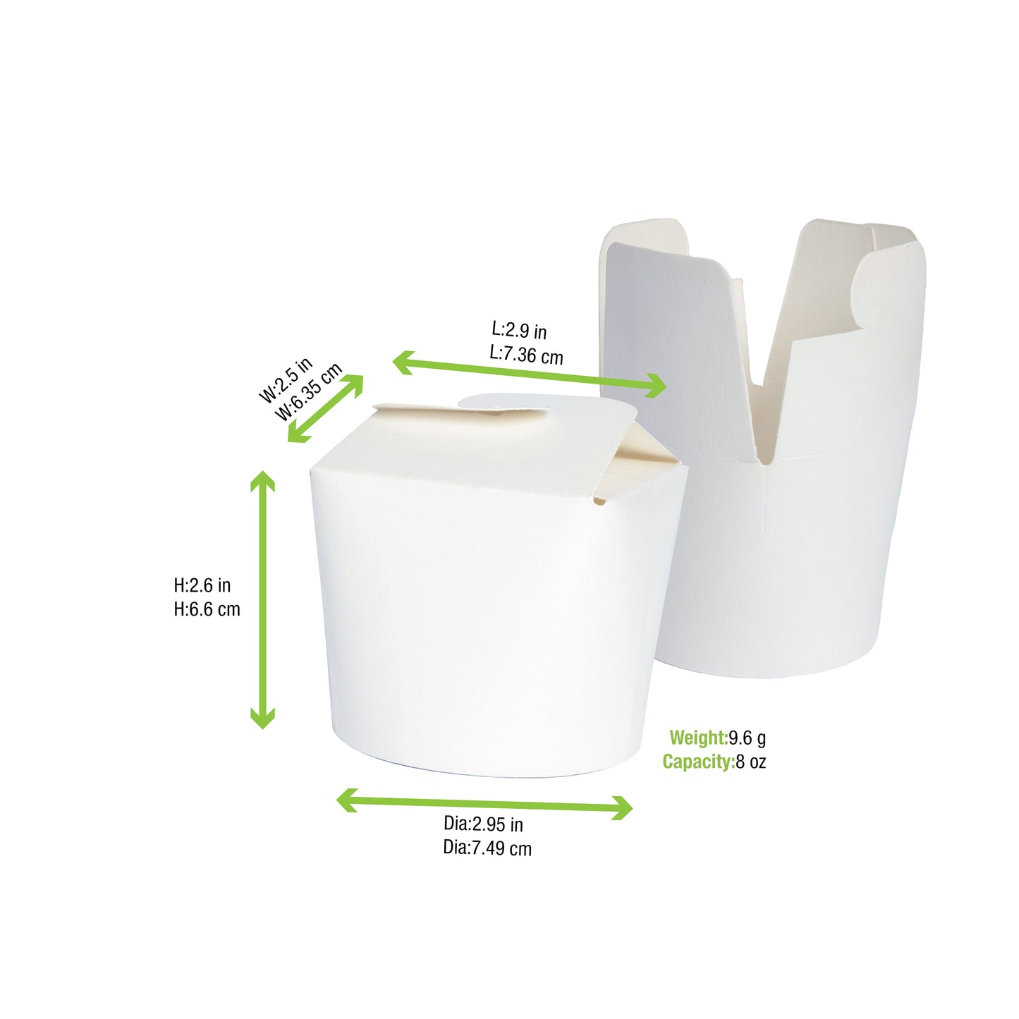 Mini White Pasta Box