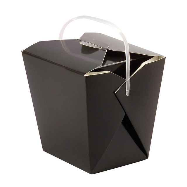 Black Take Out Box with Handle