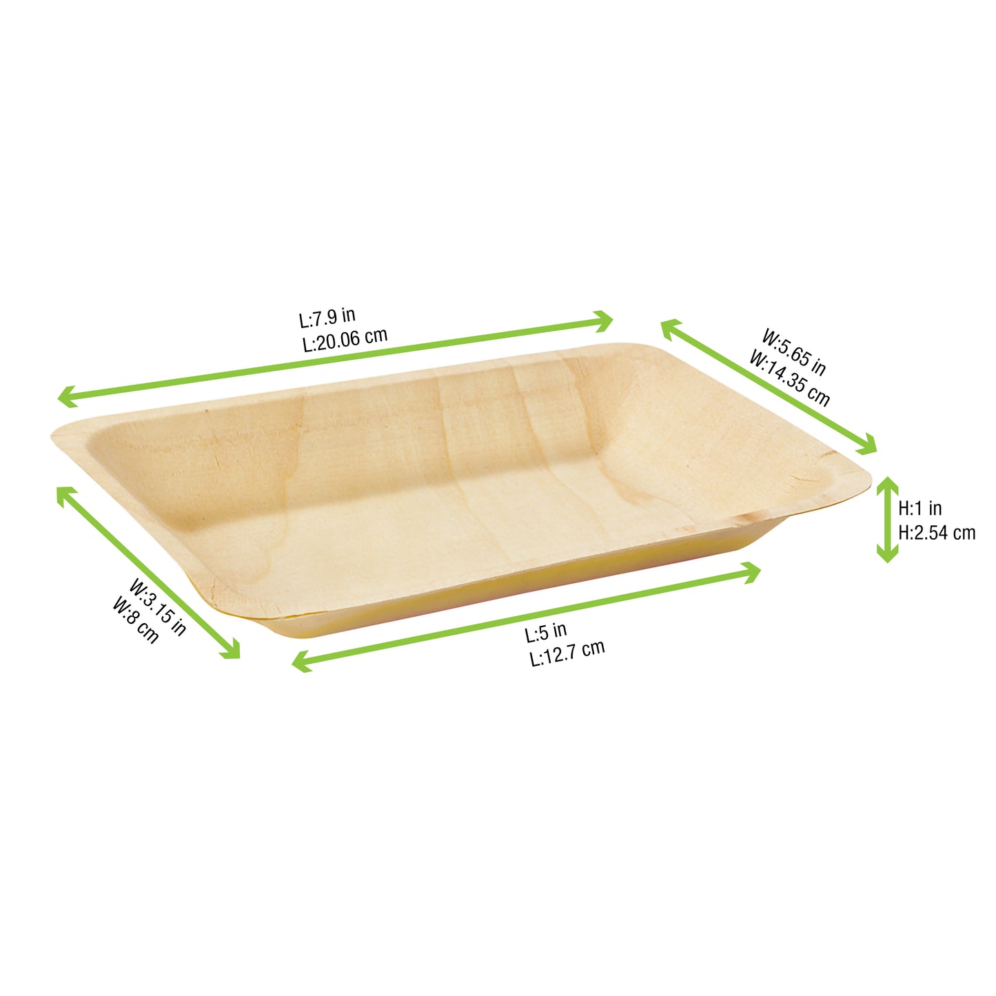 Rectangular Wooden Plate