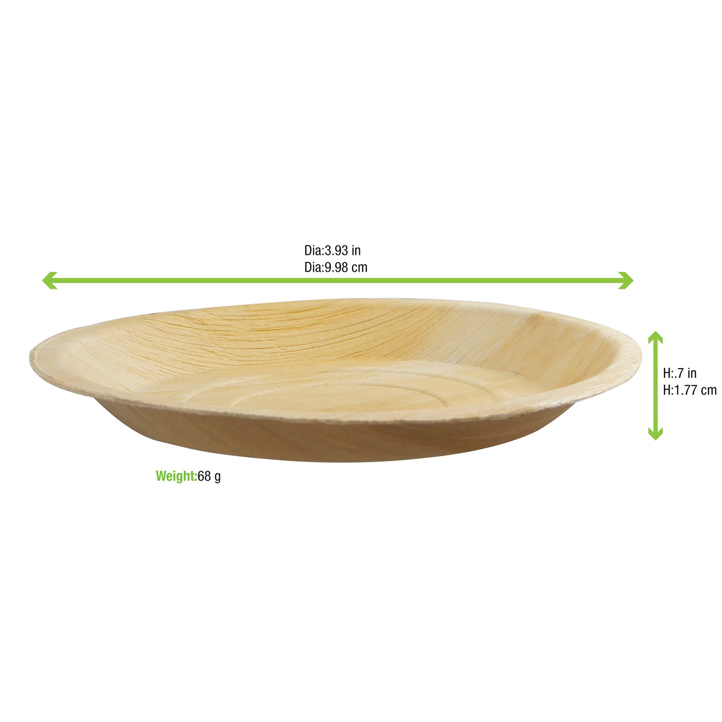 Round Palm Leaf Dinner Plate