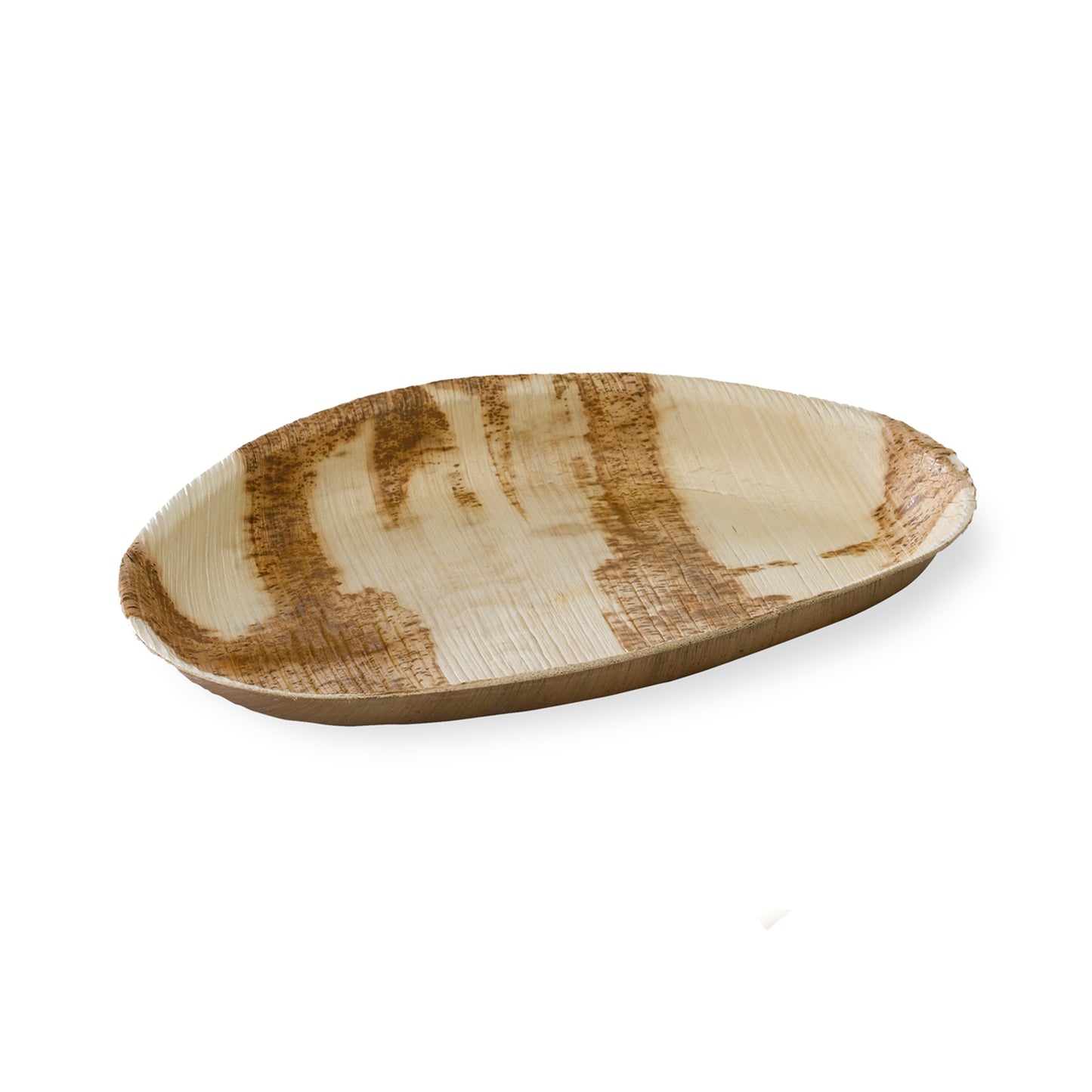 Egg Shaped Palm Leaf Plate