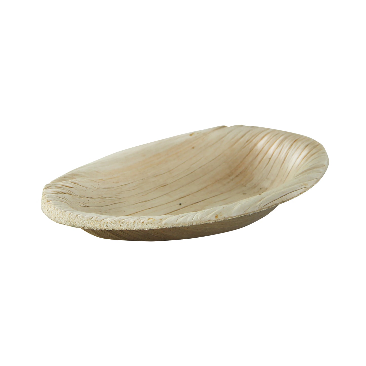 Egg Shaped Palm Leaf Plate