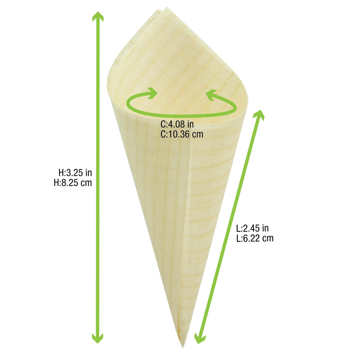 Mini Wooden Cone