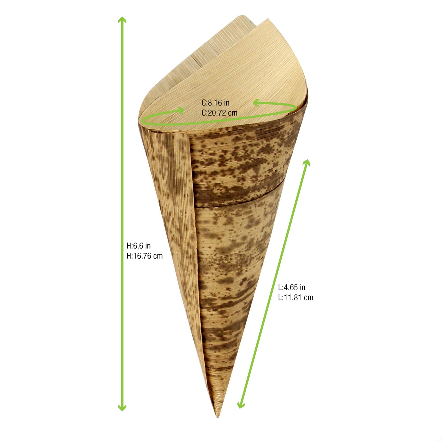 Bamboo Leaf Cone 2 Layers