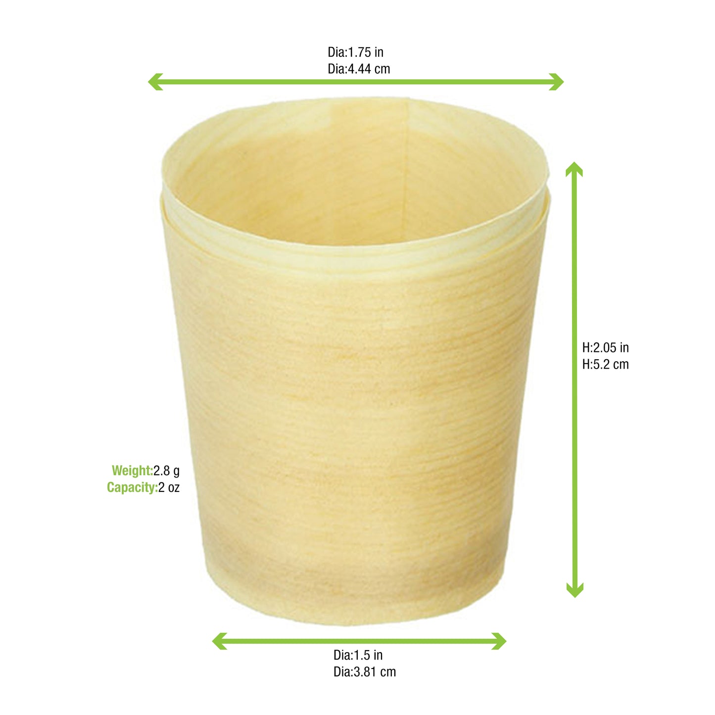 Mini Wooden Cup