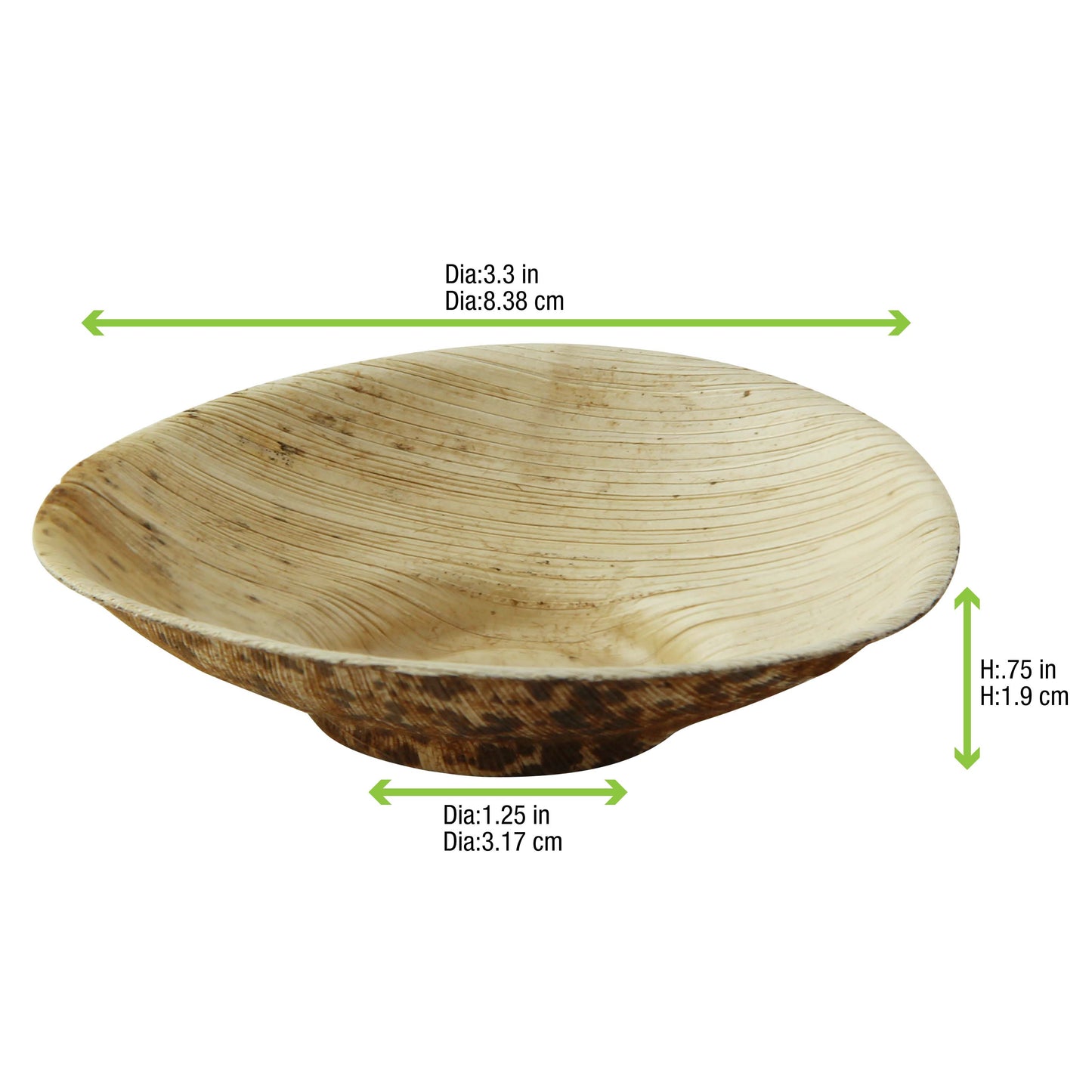 Mini Bamboo Leaf Round Dish