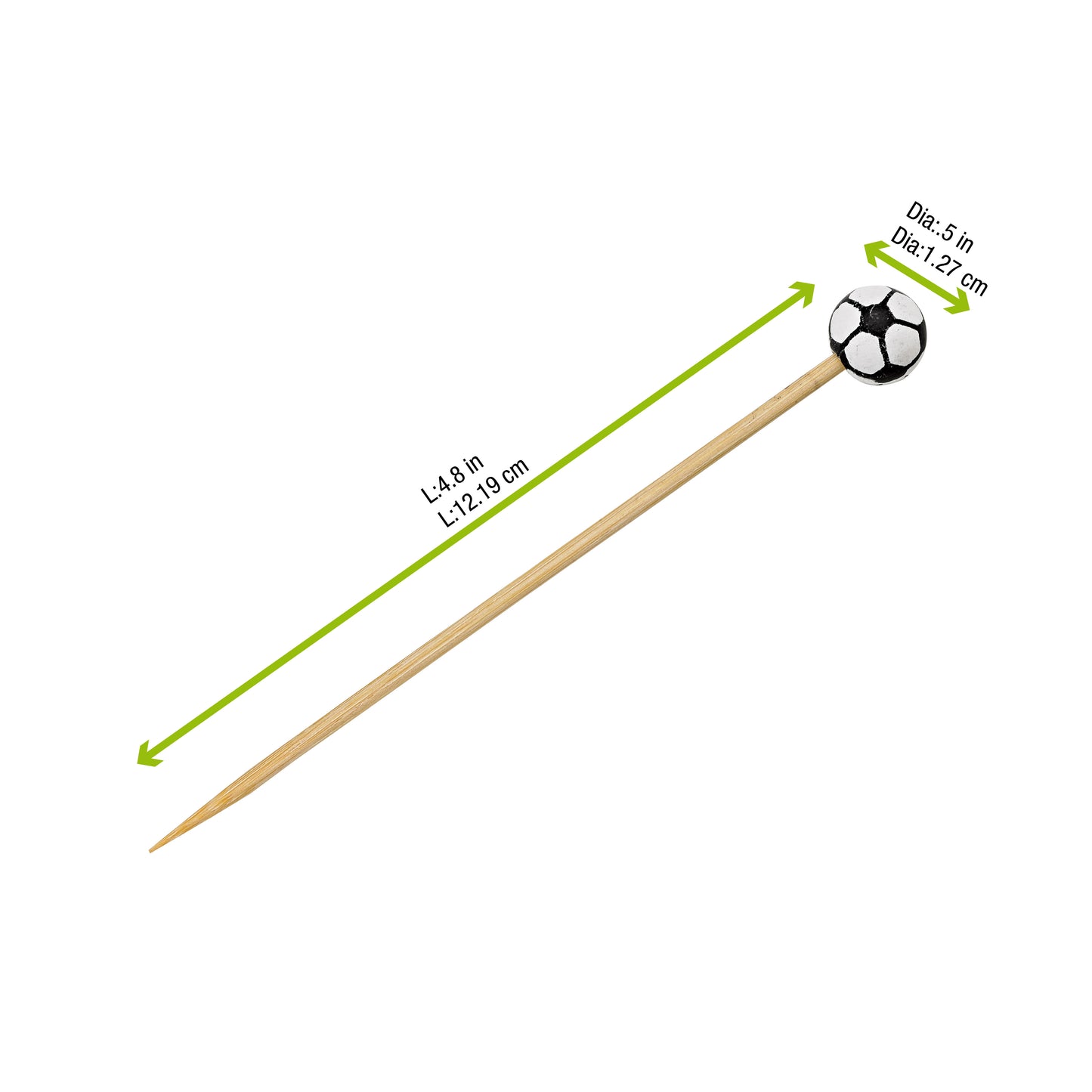 Bamboo Soccer Skewers