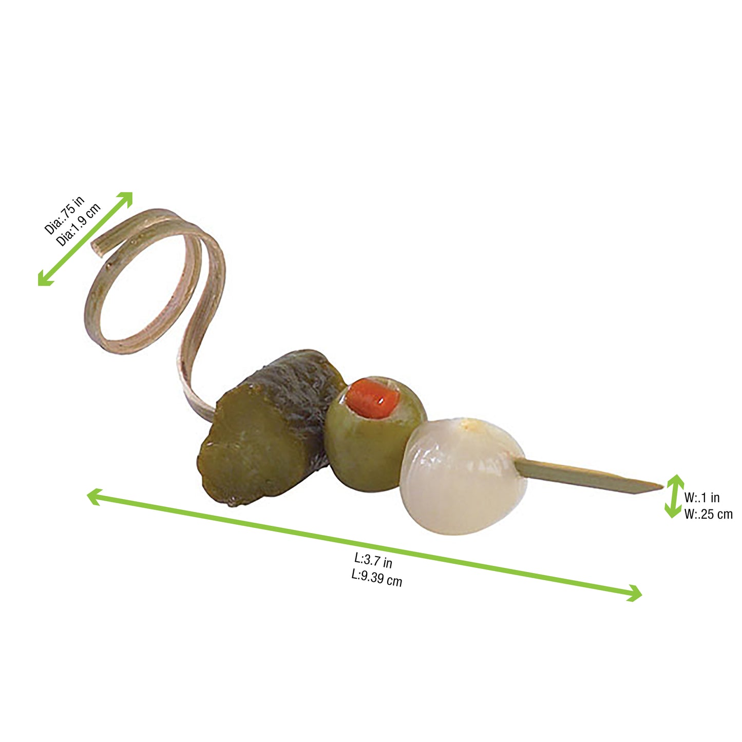 Bamboo Top Twisted Skewers