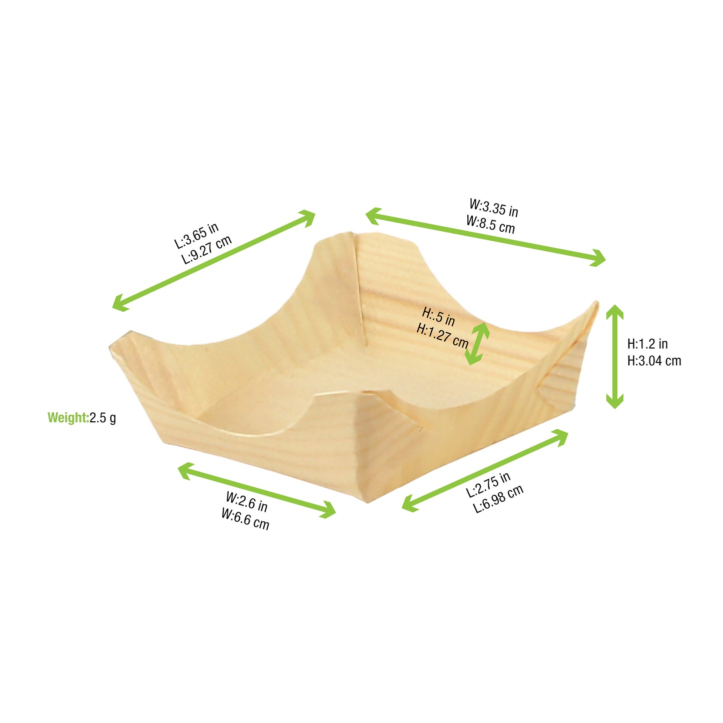 Wooden Square Plate
