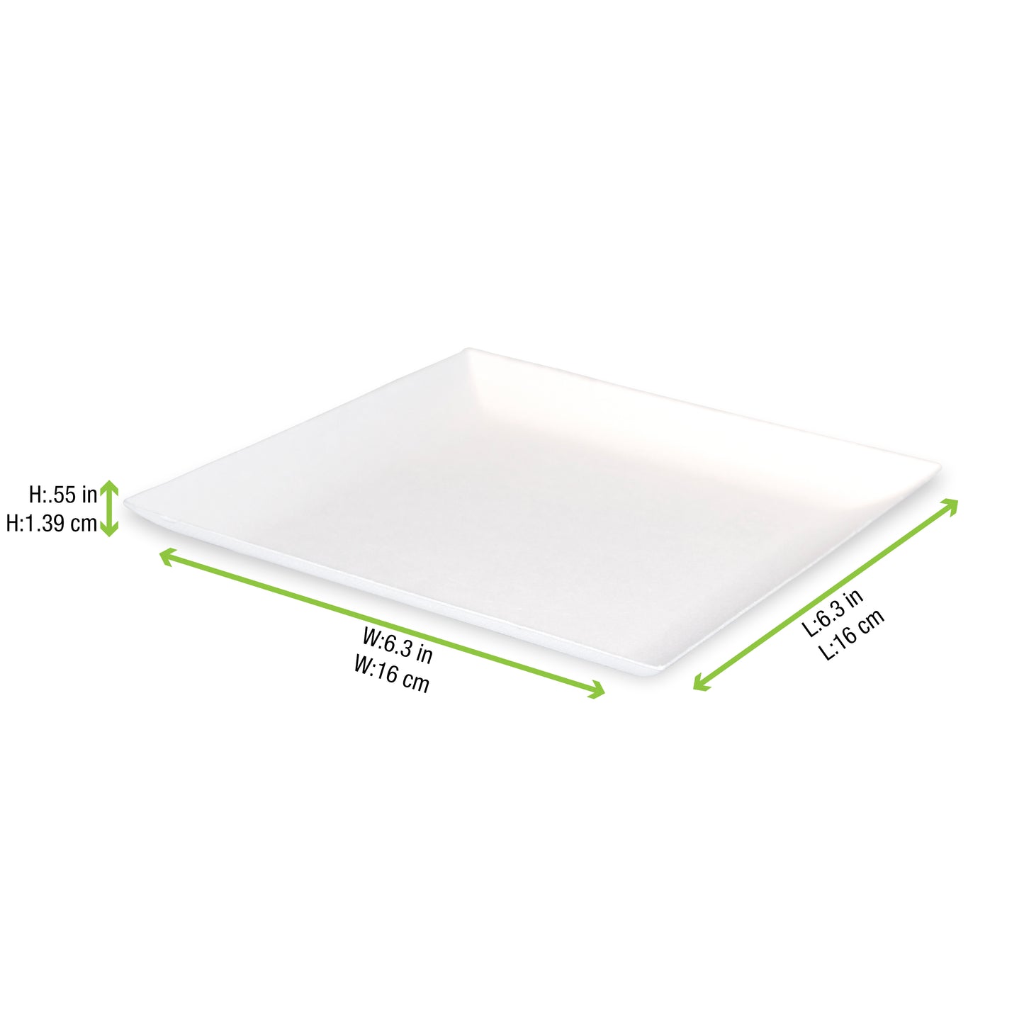 Bio n Chic White Sugarcane Plate