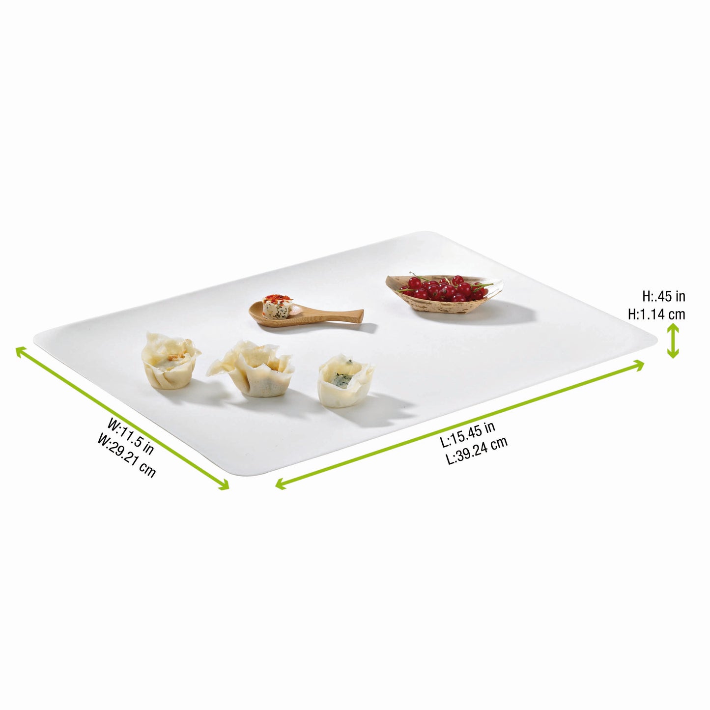 Bio n Chic White Sugarcane Serving Platter