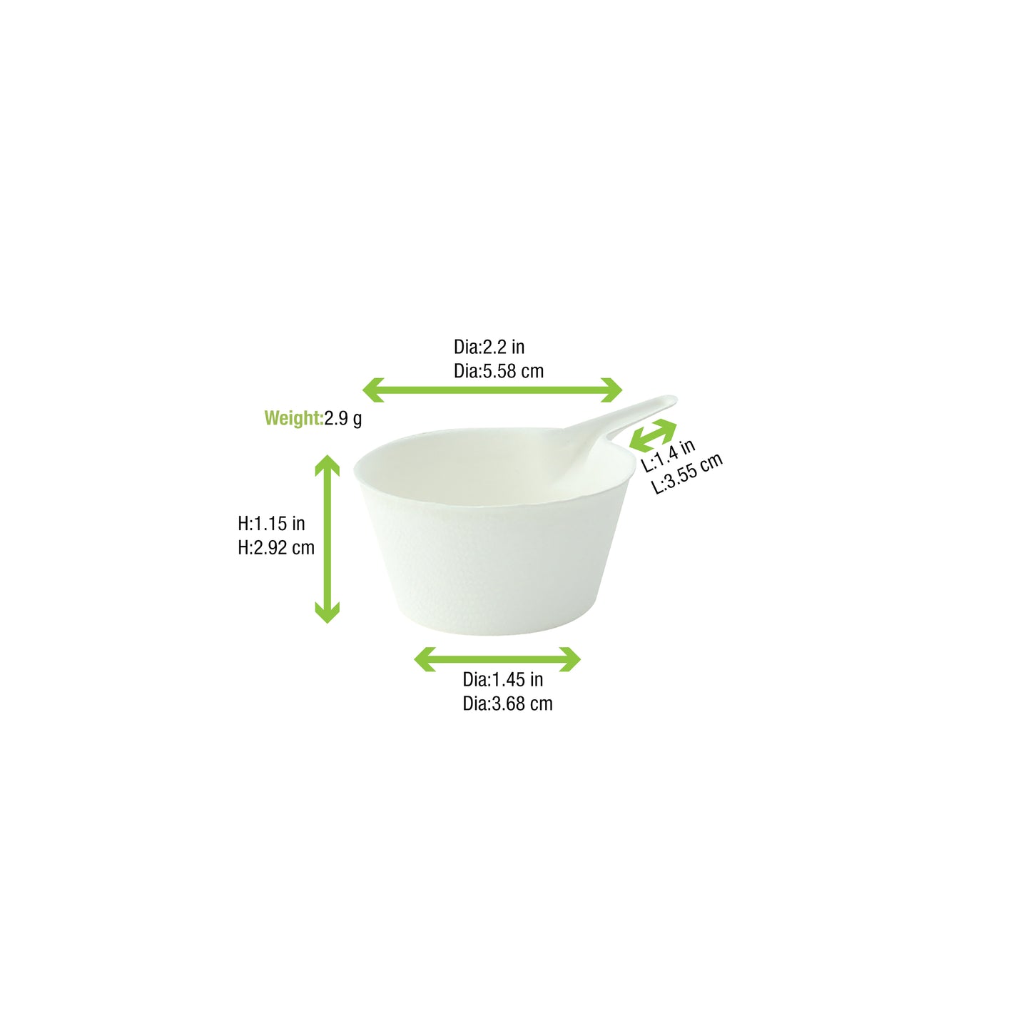 Bio n Chic Deep Pan White Sugarcane Dish