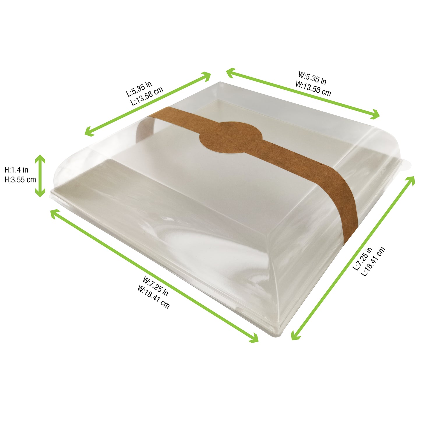 Clear PET Lid for 210BCHIC180