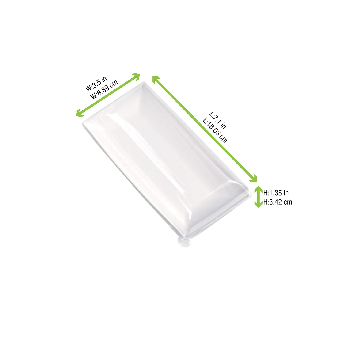 Clear PET Lid for 210BCHIC90180