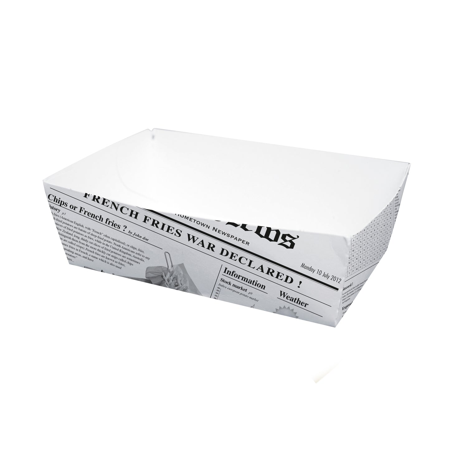 Sturdy Newspaper Printed Basket 400/Case