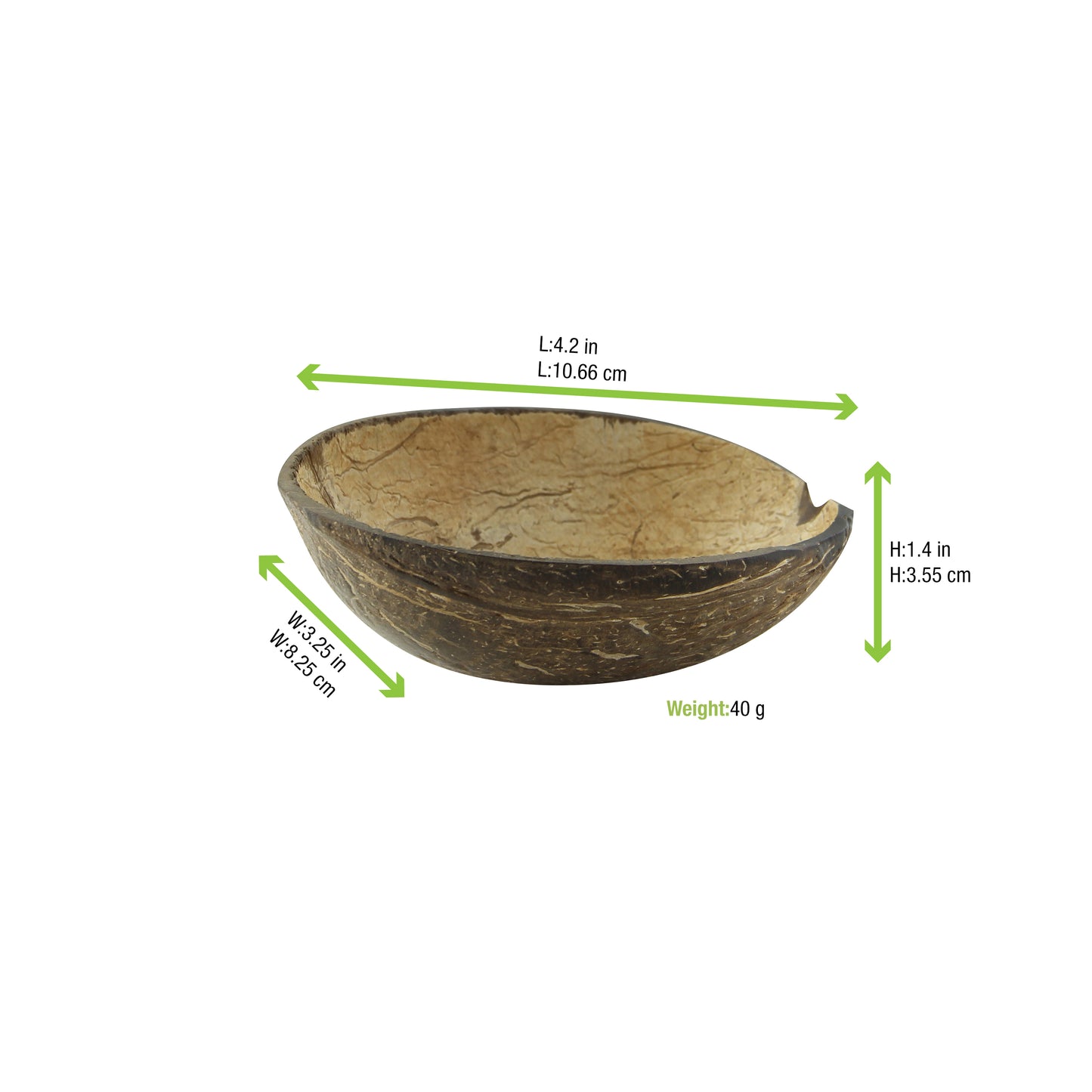 Round Coconut Bowl Without Polished 100/Case