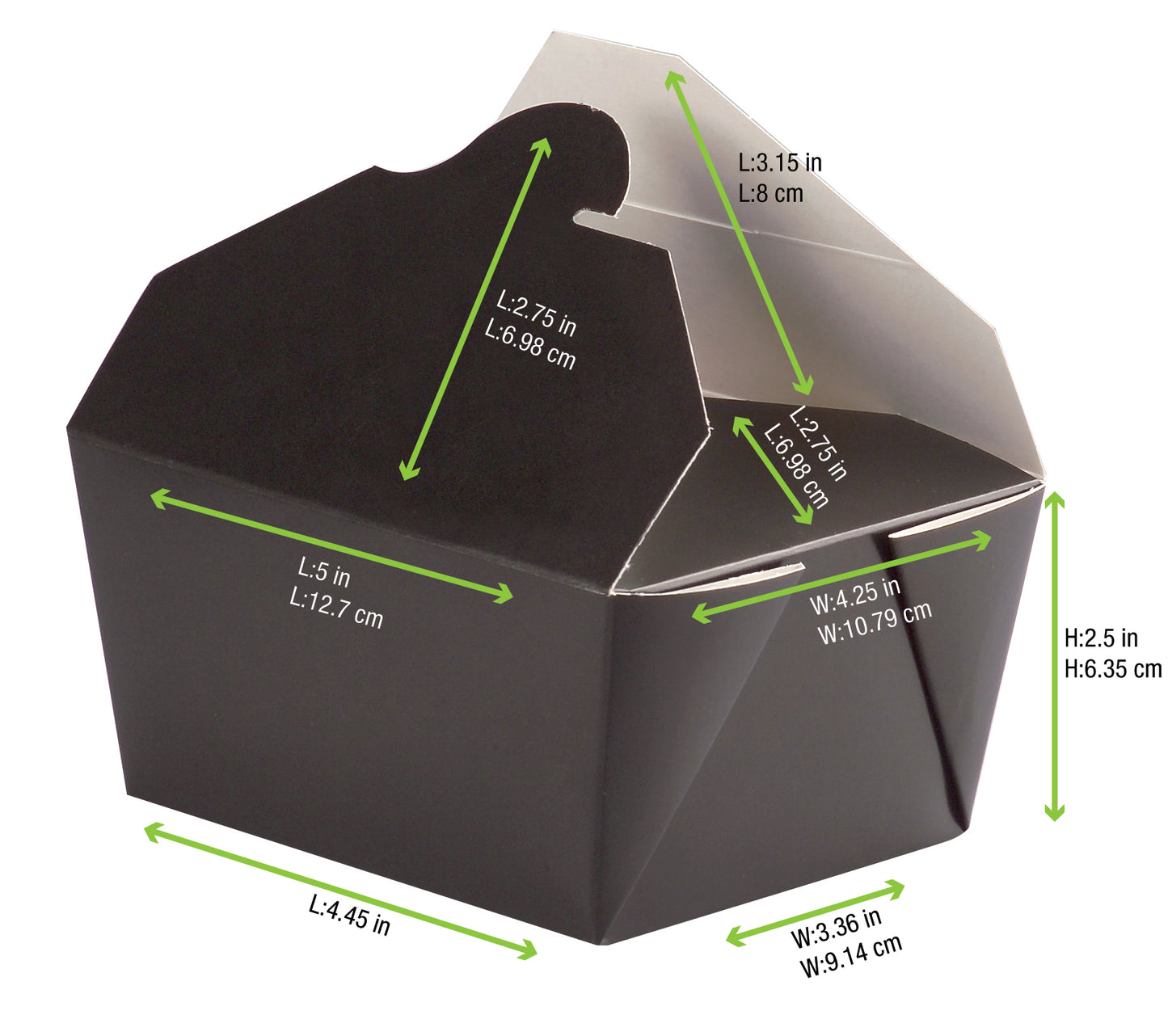 Black Meal Box 450/Case