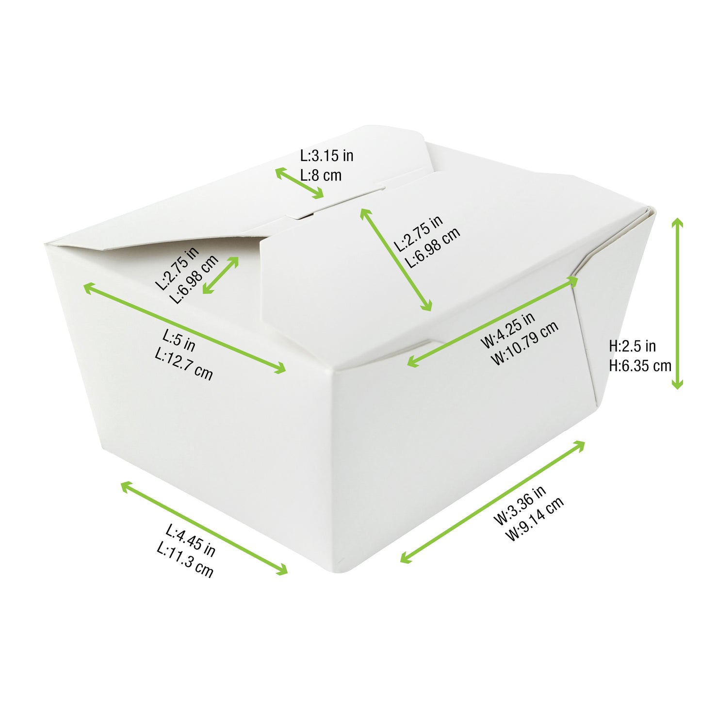 White Meal Box 450/Case