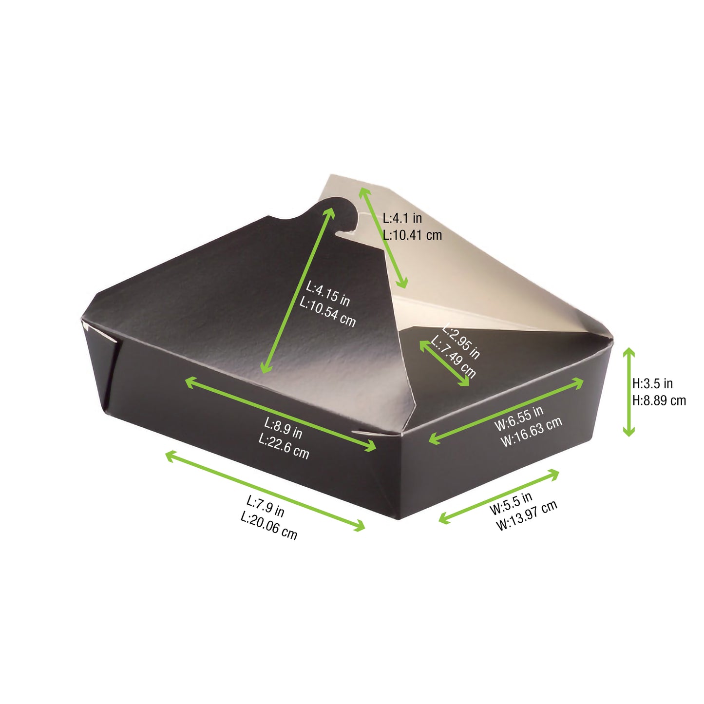 Black Meal Box 160/Case