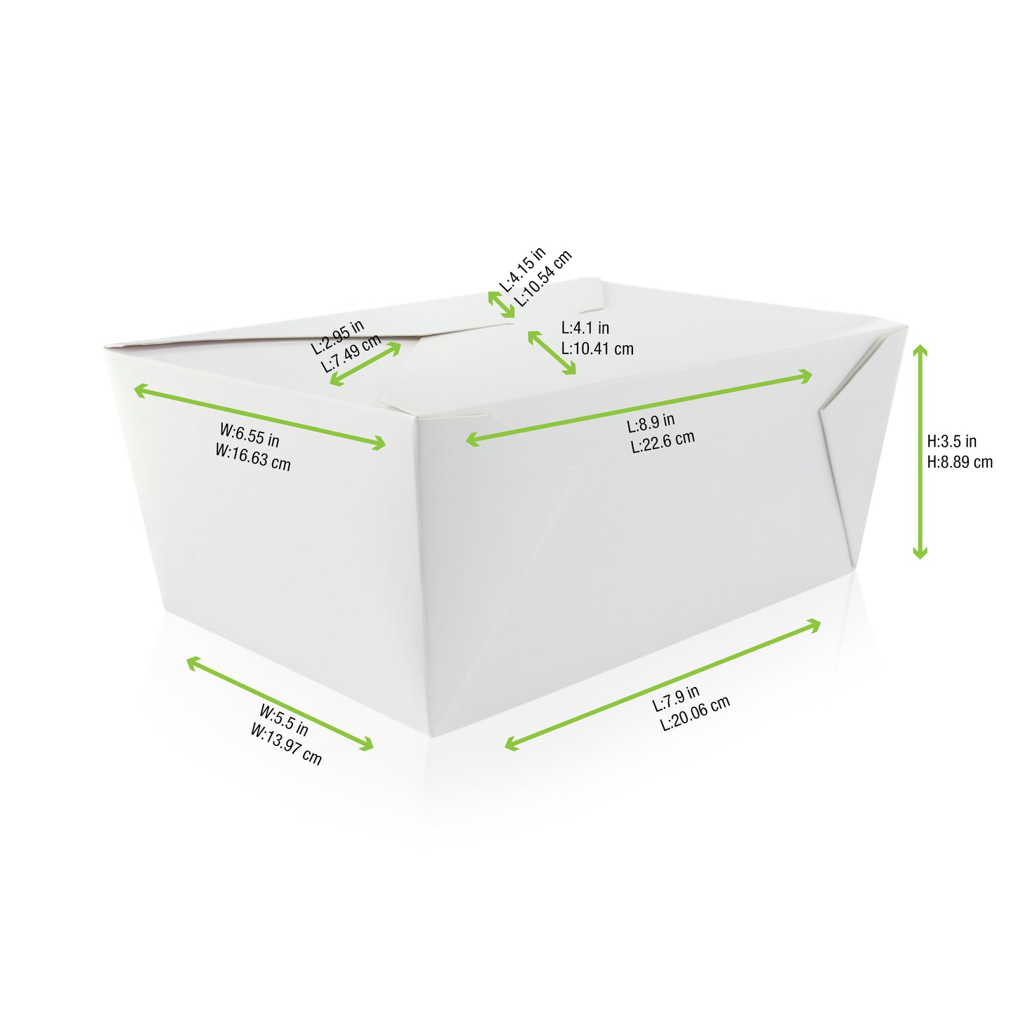 White Meal Box 160/Case