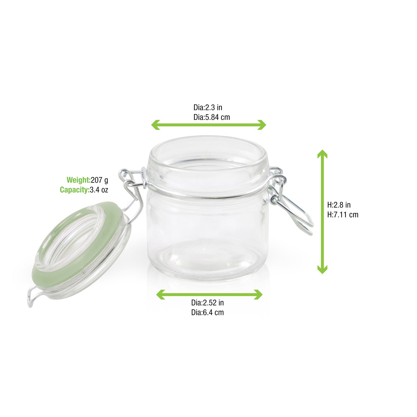 Mini Glass Seal Jars