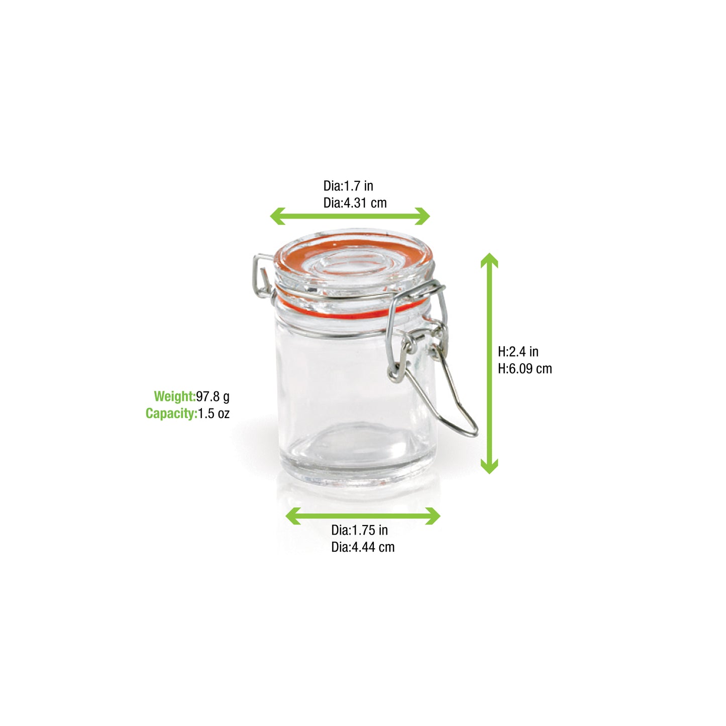 Mini Glass Seal Jars