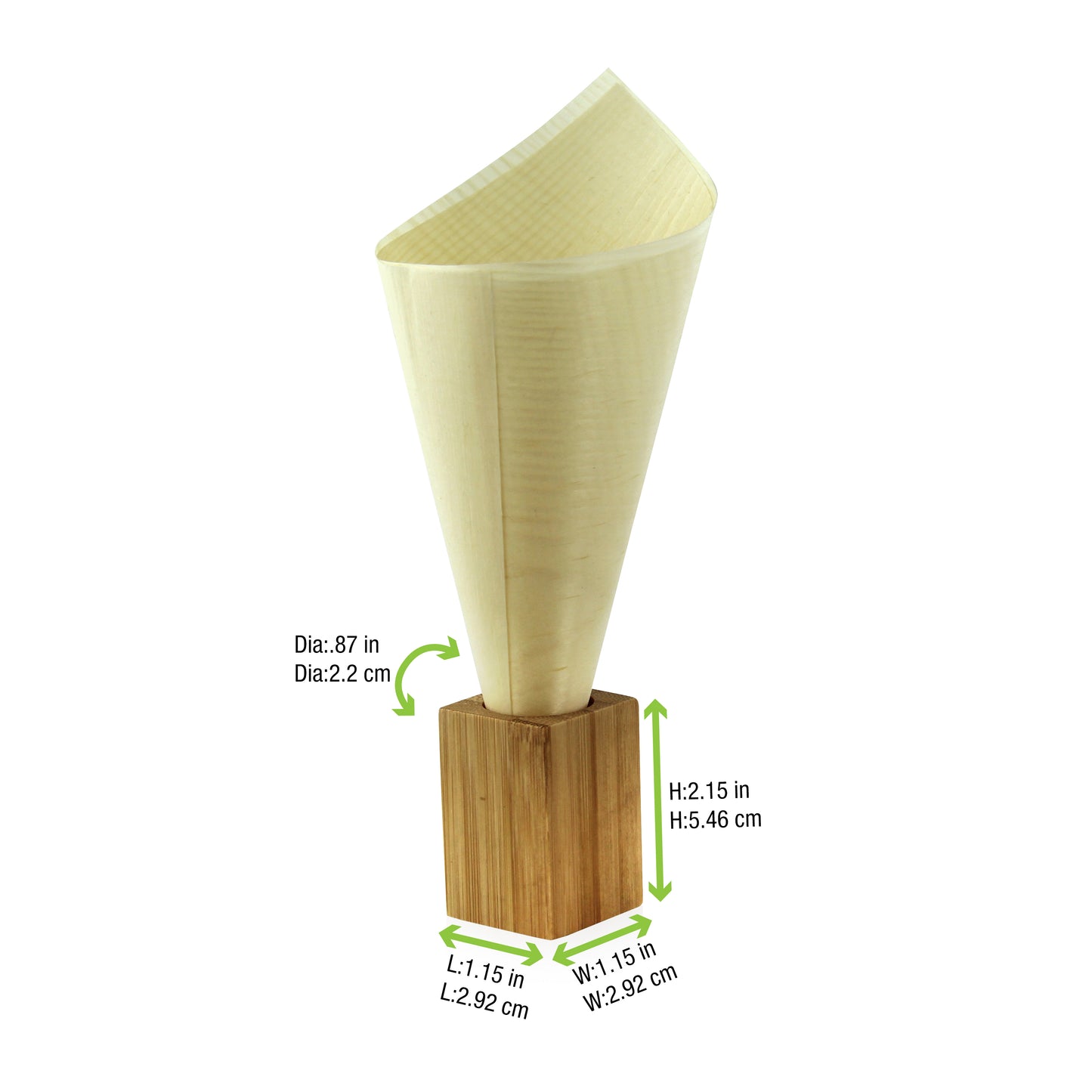 Dual Use Bamboo Picks and Cone Holder