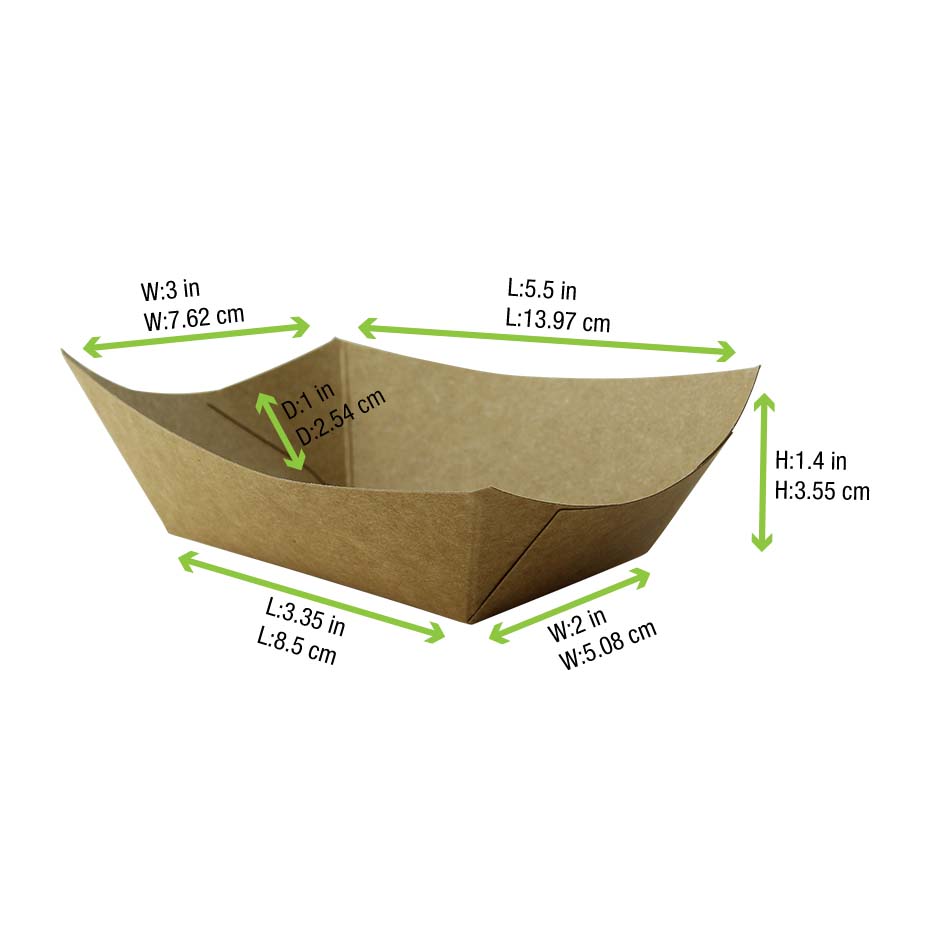 Multi Use Small Kraft Paper Boat